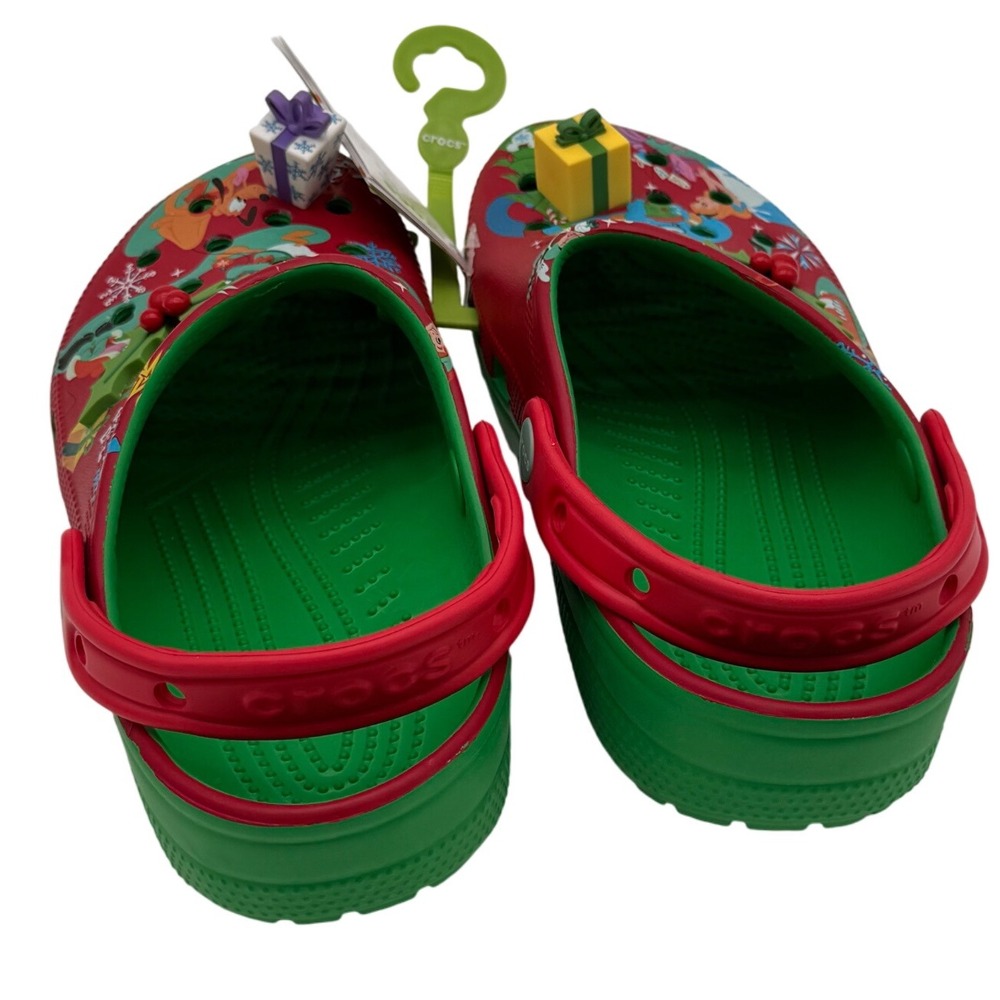 Disney Parks‎ Crocs Classic Xmas Holiday Clogs Size 7 Women's Shoes - Picture 3 of 8